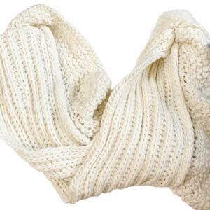 Charter Club Ivory Ruffle Knit Scarf